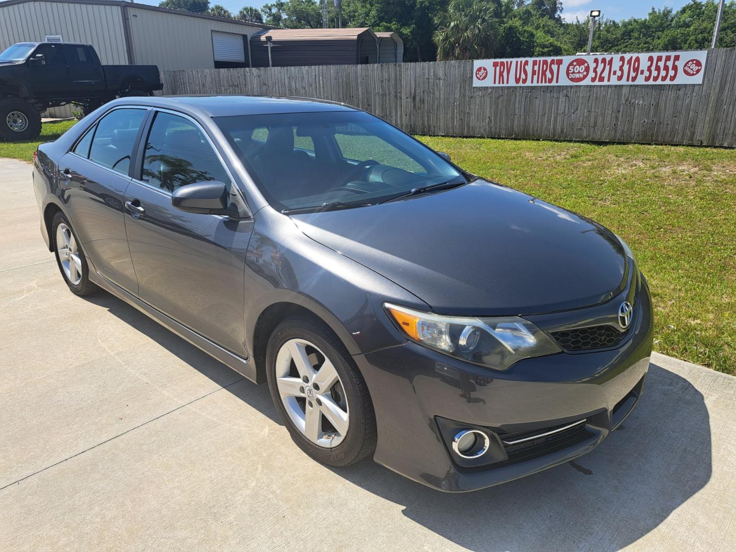 2012 Grey Toyota Camry SE (4T1BF1FK4CU) with an 2.5L L4 DOHC 16V engine, 6-Speed Automatic transmission, located at 1181 Aurora Rd, Melbourne, FL, 32935, (321) 241-1100, 28.132914, -80.639175 - Photo#2